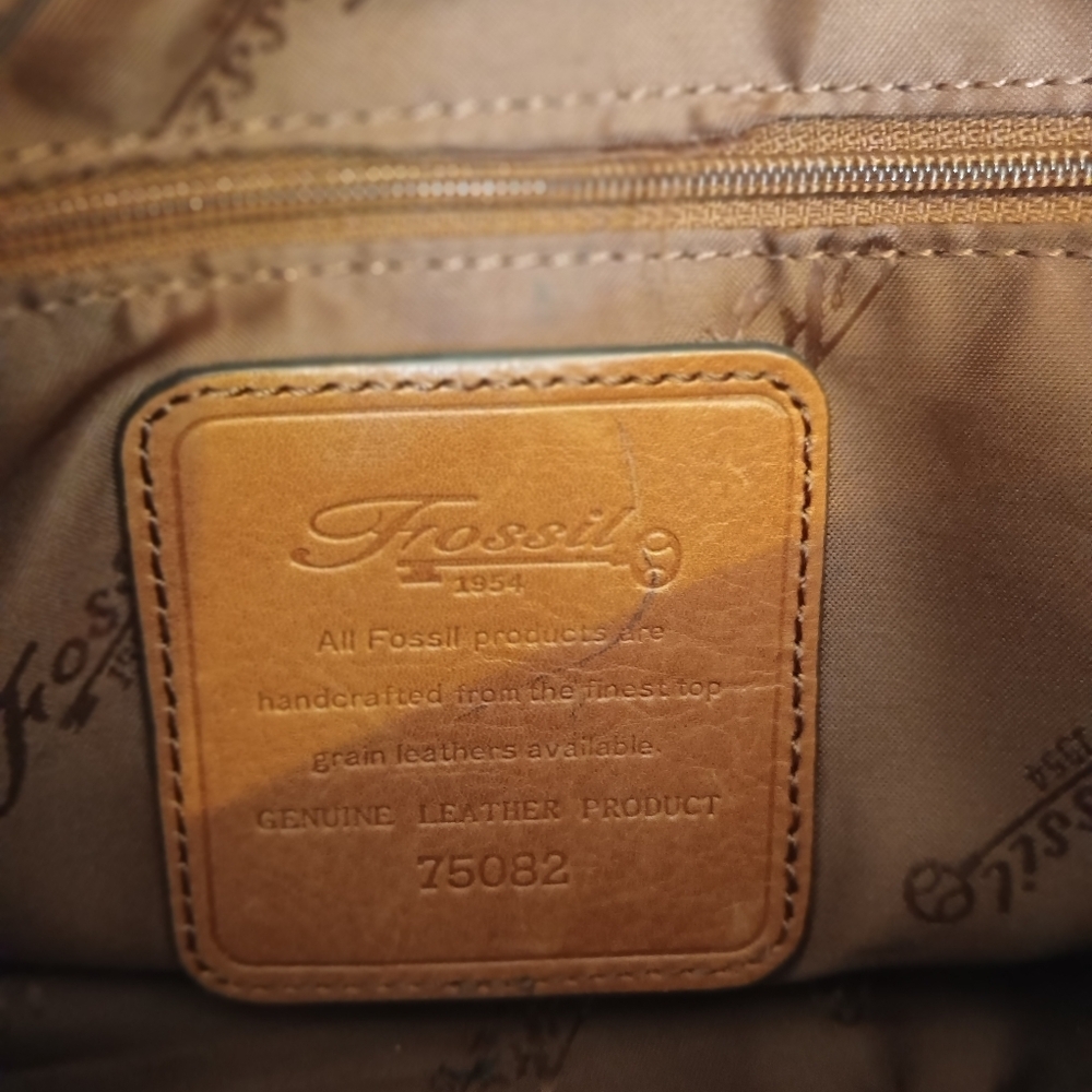 Fossil Medium Leather Shoulder Bag with Reversible Straps — Tan - Picture 2 of 14